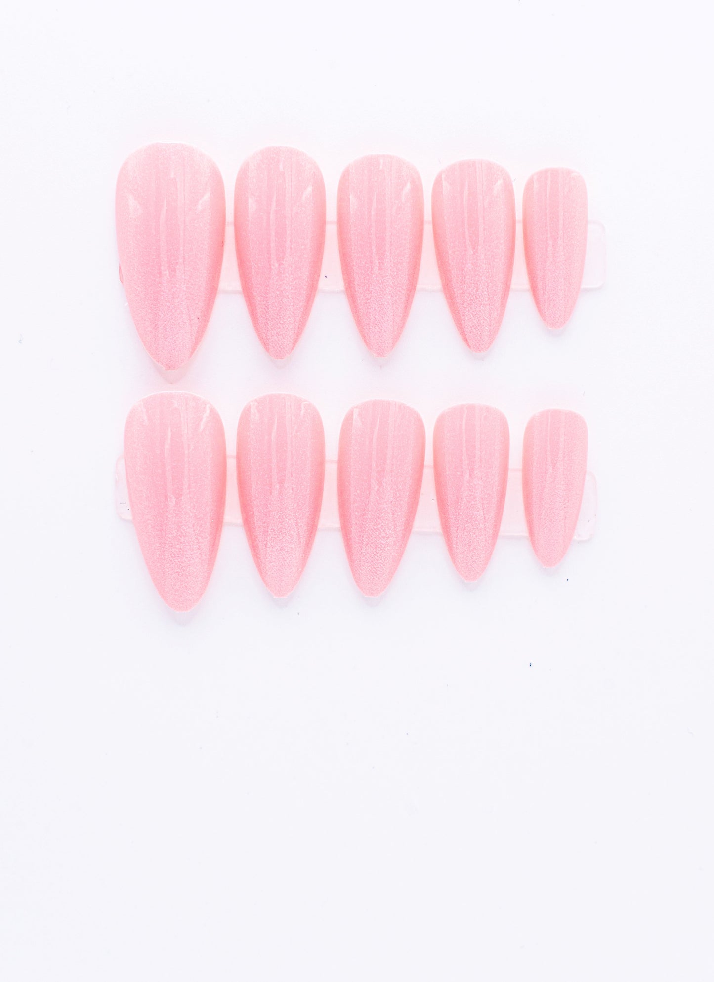 Blushing Pink Sparkle Press-on Nail|Glue Nails|Nail Art|False Nails|Elegant Nails|Summer Sale|Fancy Event Nails|Trendy Nails