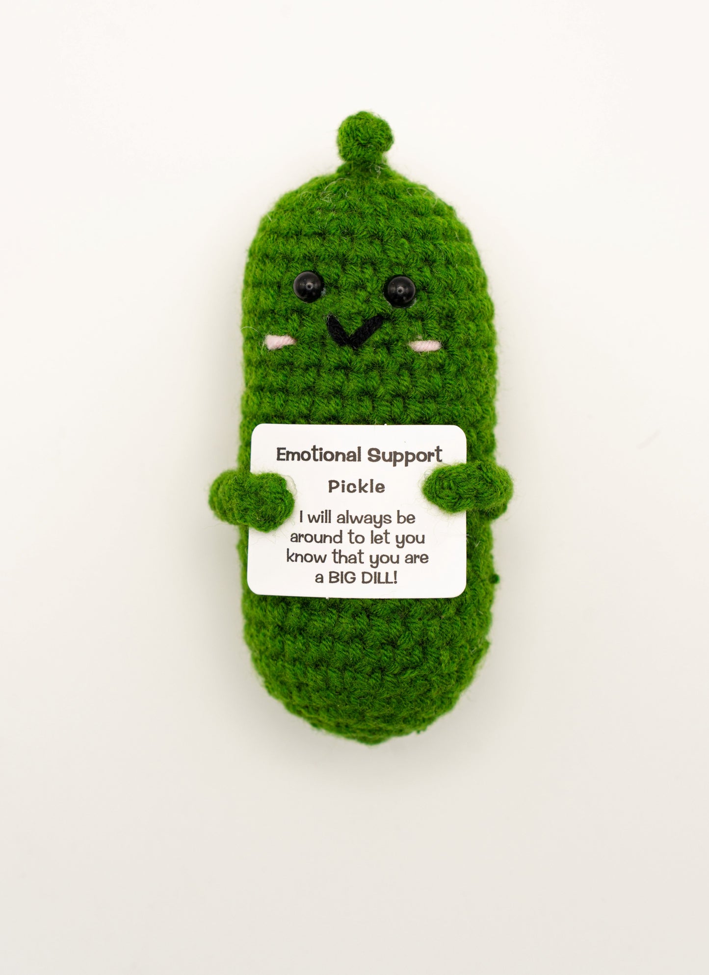 Cute Handmade Positive Crochet Potato with Stand, Positive Desk Buddies, Handmade Cute Pick-Me-Up Gift, Mental Health Support Gag Gift
