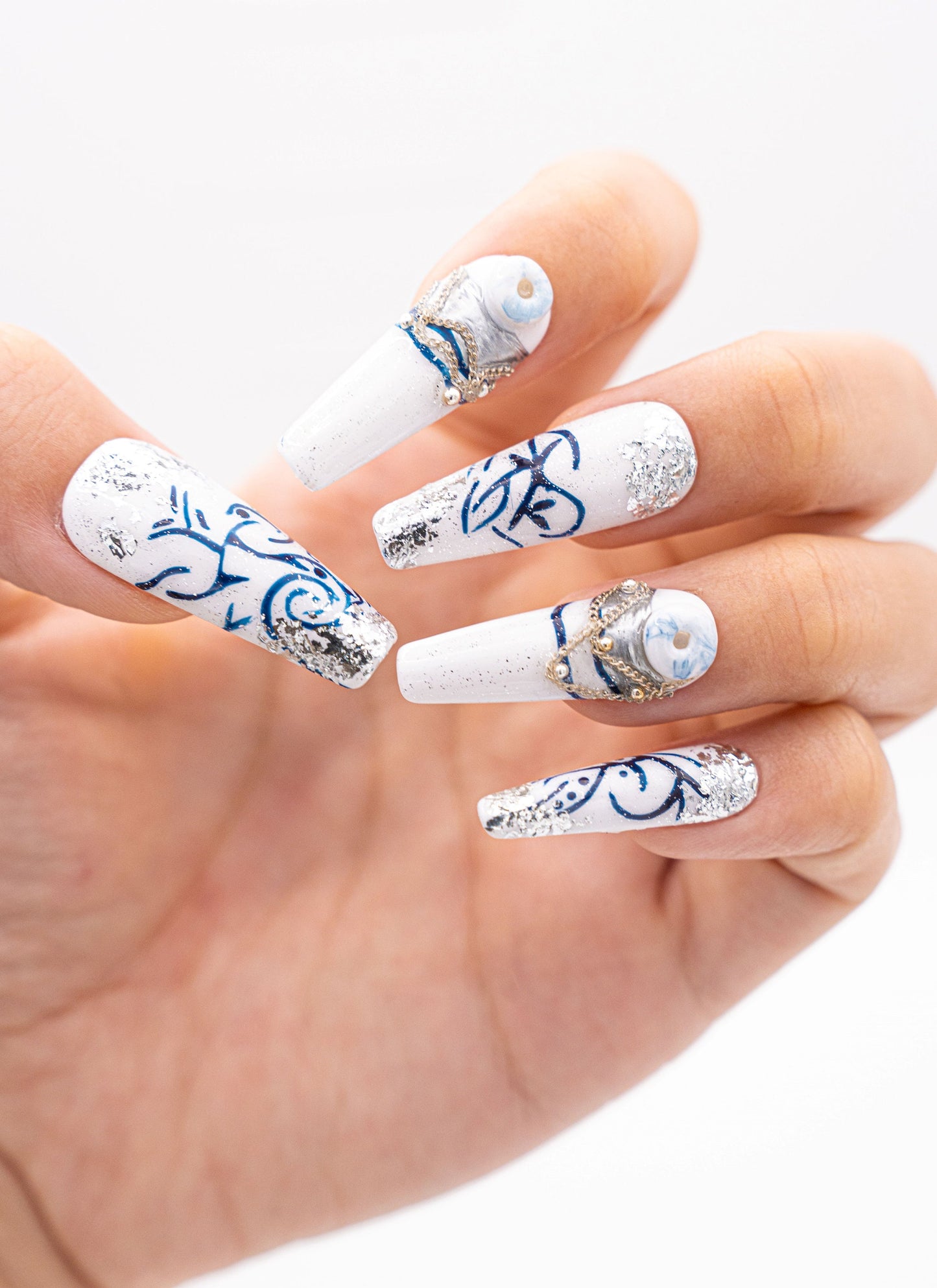 Ocean Nails| Mermaid Nails|Cute Nail|Nail Designs|False Nails|Elegant Nails|Summer Nail|Trendy Nails|Coffin Nail Design