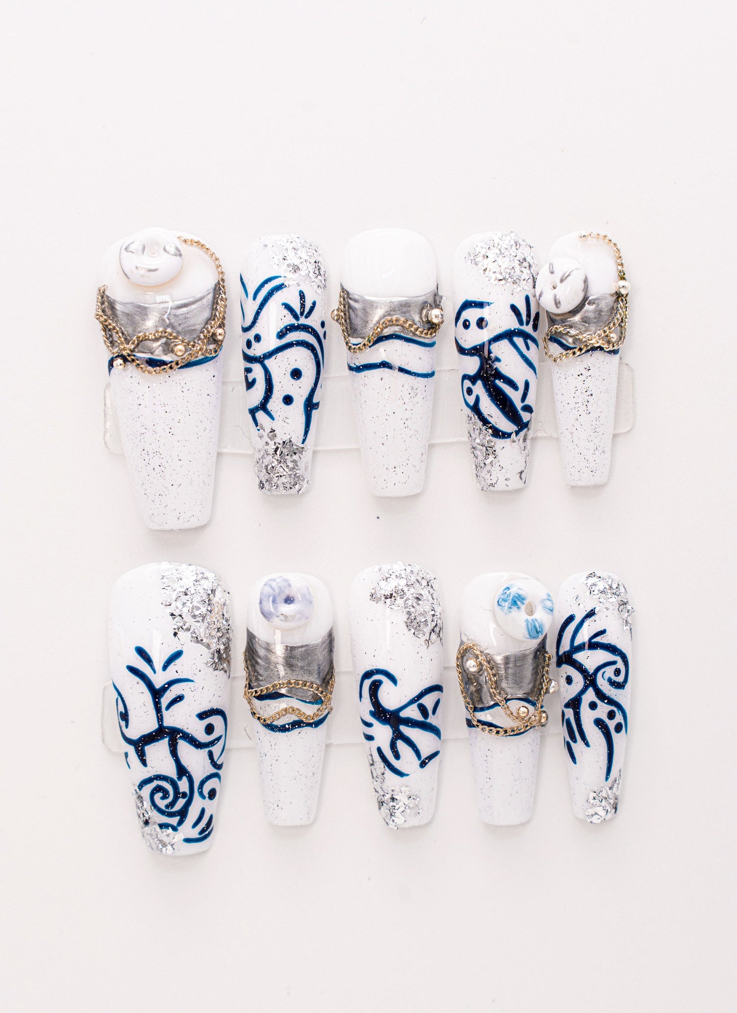 Ocean Nails| Mermaid Nails|Cute Nail|Nail Designs|False Nails|Elegant Nails|Summer Nail|Trendy Nails|Coffin Nail Design