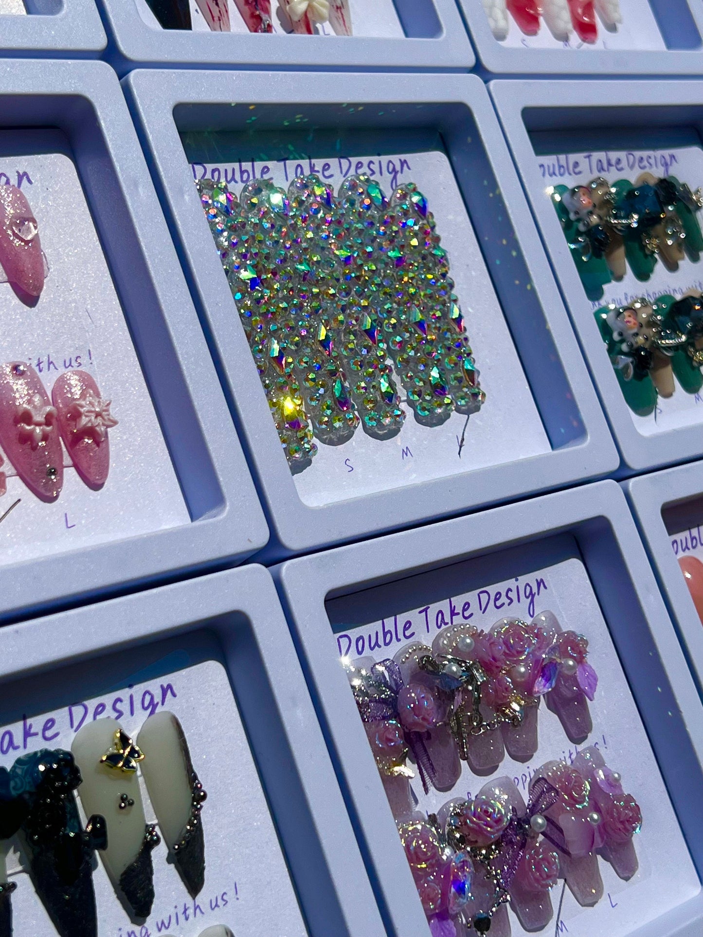 3 Sets Mystery Box|Randomly Picked Nails Surprise Box|HandMade Press on Nails|Long Acrylic Reusable False Nails|Gel Trendy Nails