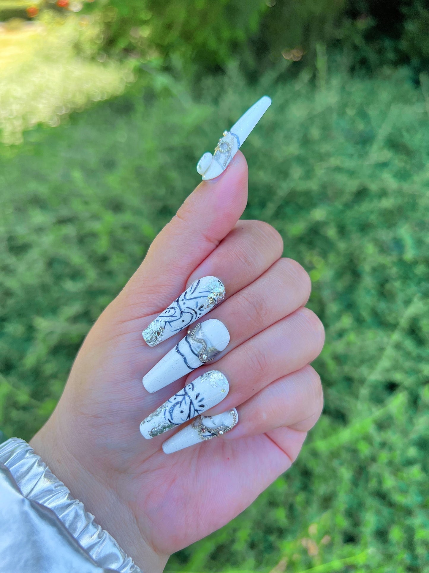 Ocean Nails| Mermaid Nails|Cute Nail|Nail Designs|False Nails|Elegant Nails|Summer Nail|Trendy Nails|Coffin Nail Design