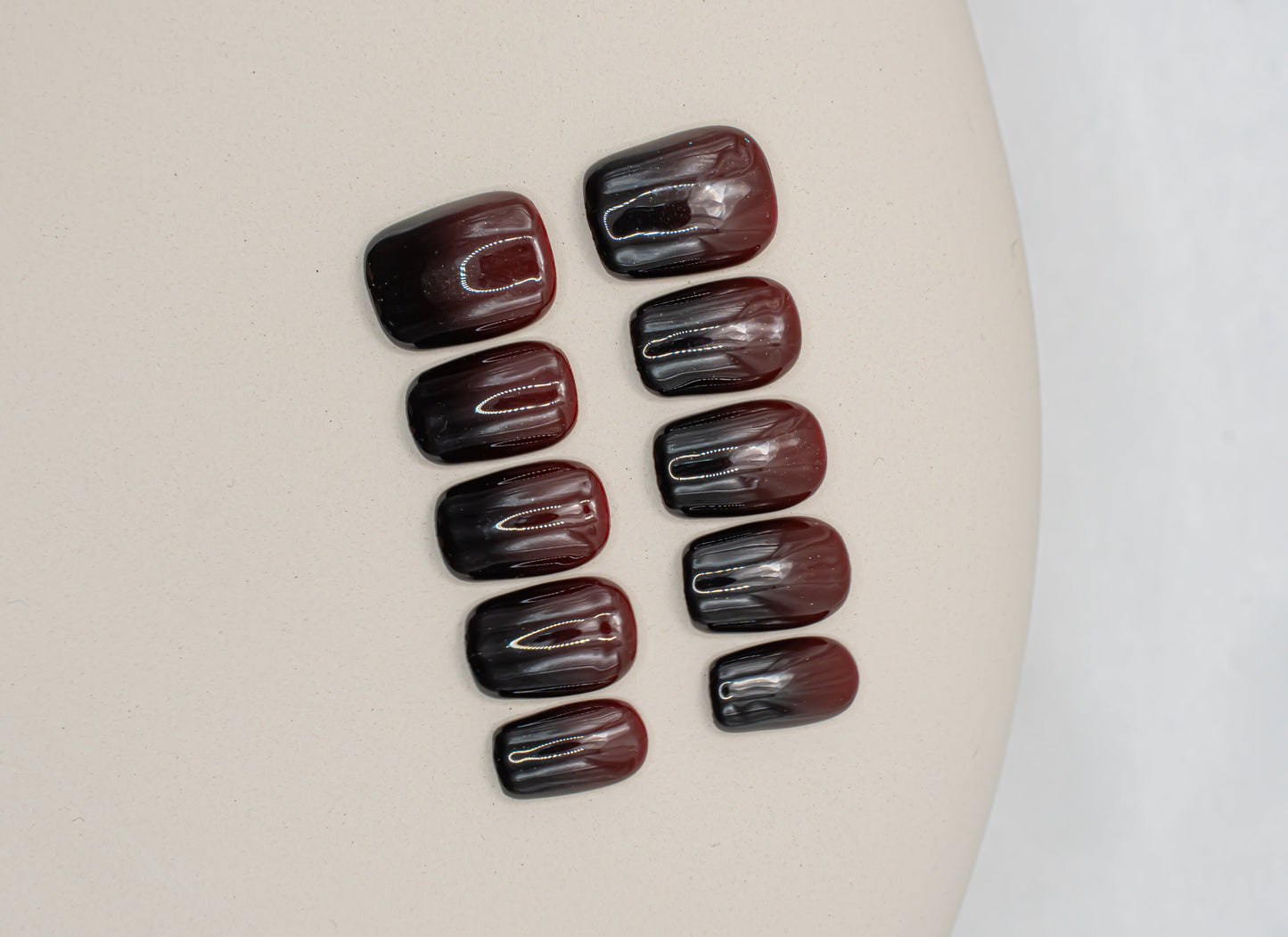 Dark Red Ombre Nails|Gel Nails|Cute Nails|Summer Nails|Nail Designs|False Nails|Elegant Nails|Trendy Nails|Square Nails|Halloween Nail