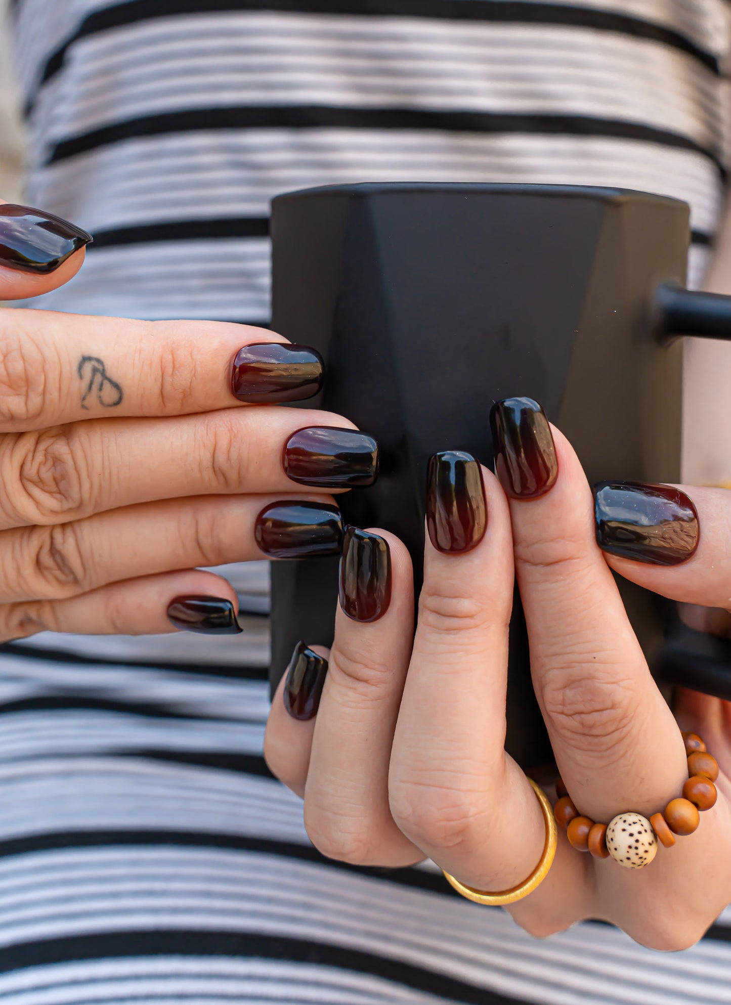 Dark Red Ombre Nails|Gel Nails|Cute Nails|Summer Nails|Nail Designs|False Nails|Elegant Nails|Trendy Nails|Square Nails|Halloween Nail