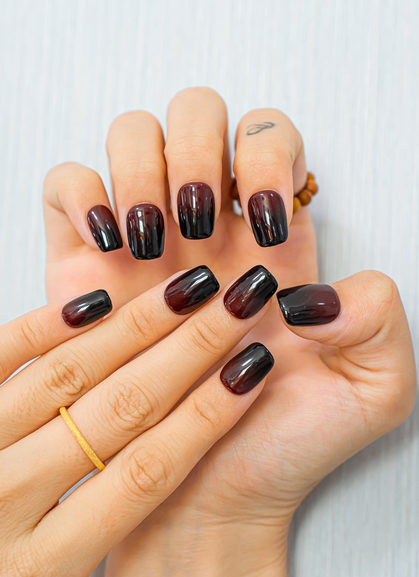 Dark Red Ombre Nails|Gel Nails|Cute Nails|Summer Nails|Nail Designs|False Nails|Elegant Nails|Trendy Nails|Square Nails|Halloween Nail