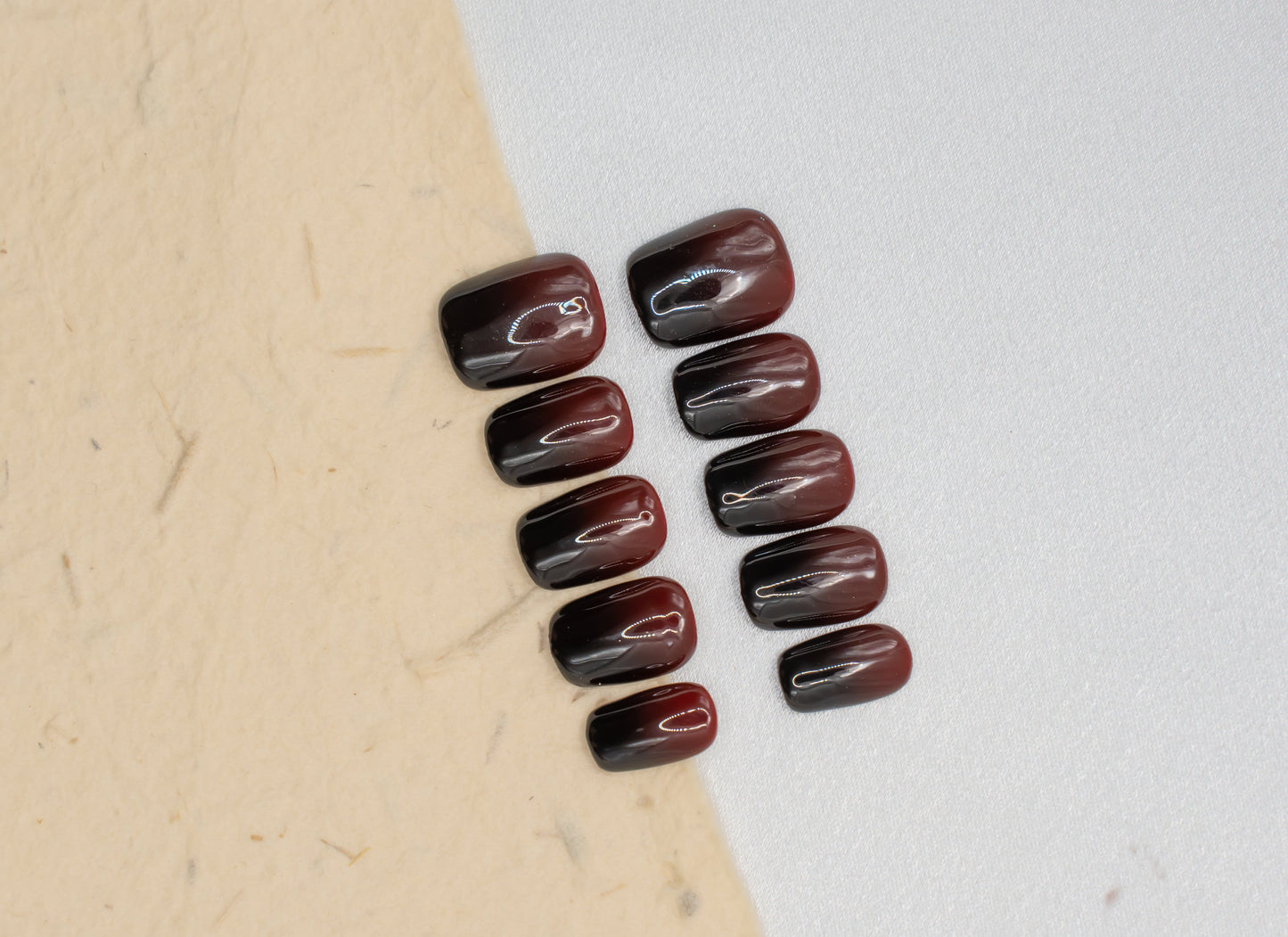 Dark Red Ombre Nails|Gel Nails|Cute Nails|Summer Nails|Nail Designs|False Nails|Elegant Nails|Trendy Nails|Square Nails|Halloween Nail