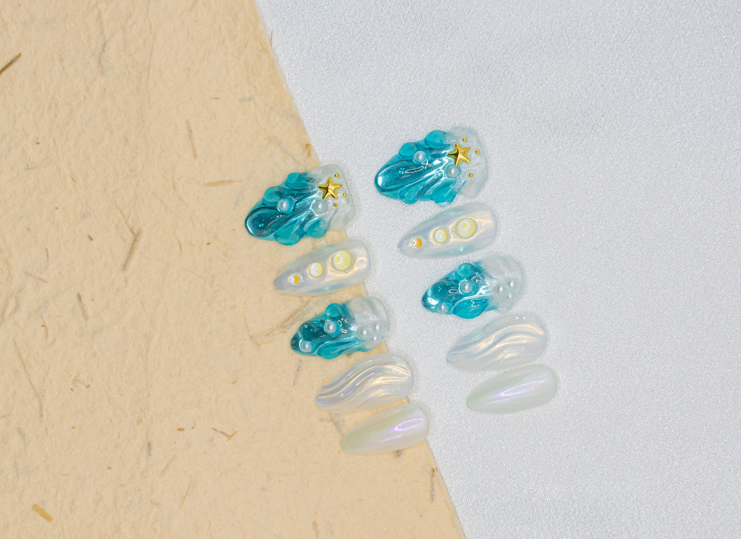 3D Nails|Beach Nails|Cute Nails|Almond Nails|Nail Designs|Nail Art|False Nail|Elegant Nail|Summer Nail|Ocean Nail|Trendy Nail|Classy Nails