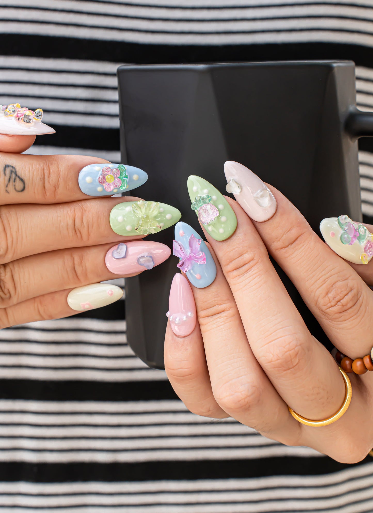 3D Colorful Nails|Beach Nails|Cute Nails|Nail Designs|False Nail|Elegant Nail|Summer Nail|Trendy Nail|Classy Nail|Character Nail|Korean Nail