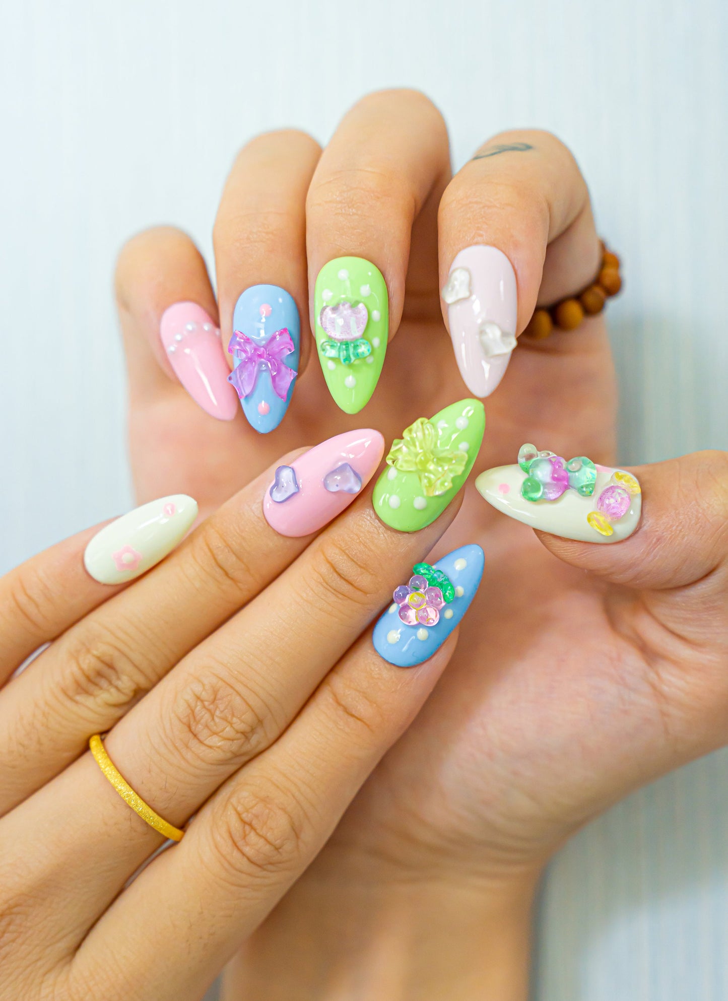 3D Colorful Nails|Beach Nails|Cute Nails|Nail Designs|False Nail|Elegant Nail|Summer Nail|Trendy Nail|Classy Nail|Character Nail|Korean Nail