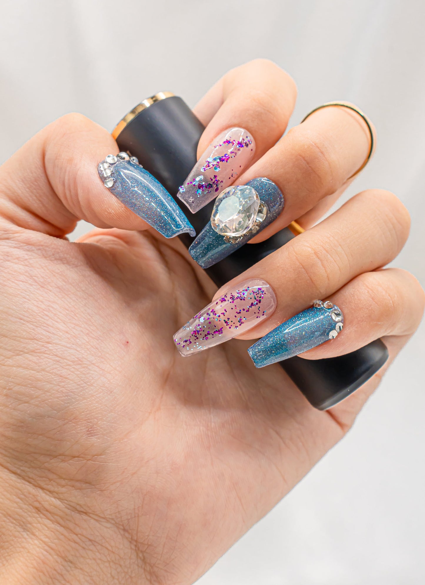 Cute Nails|Summer Nail|Sparkling Nails|Crystal Nails|Glitter Nails|Long Coffin Nails|Nail Designs|False Nails|Elegant Nails|Trendy Nails