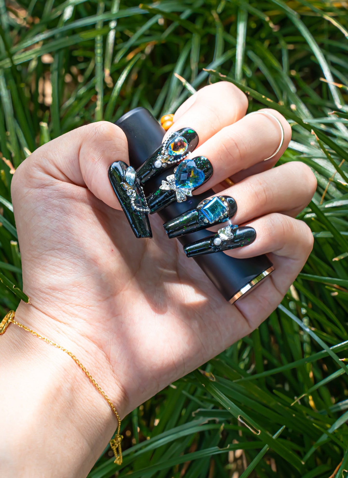 Fall Nails|Luxury Nails|Black Nails|Crystal Nails|Long Coffin Nails|Cute Nails|Nail Designs|Elegant Nails|Trendy Nails|Classy Nails
