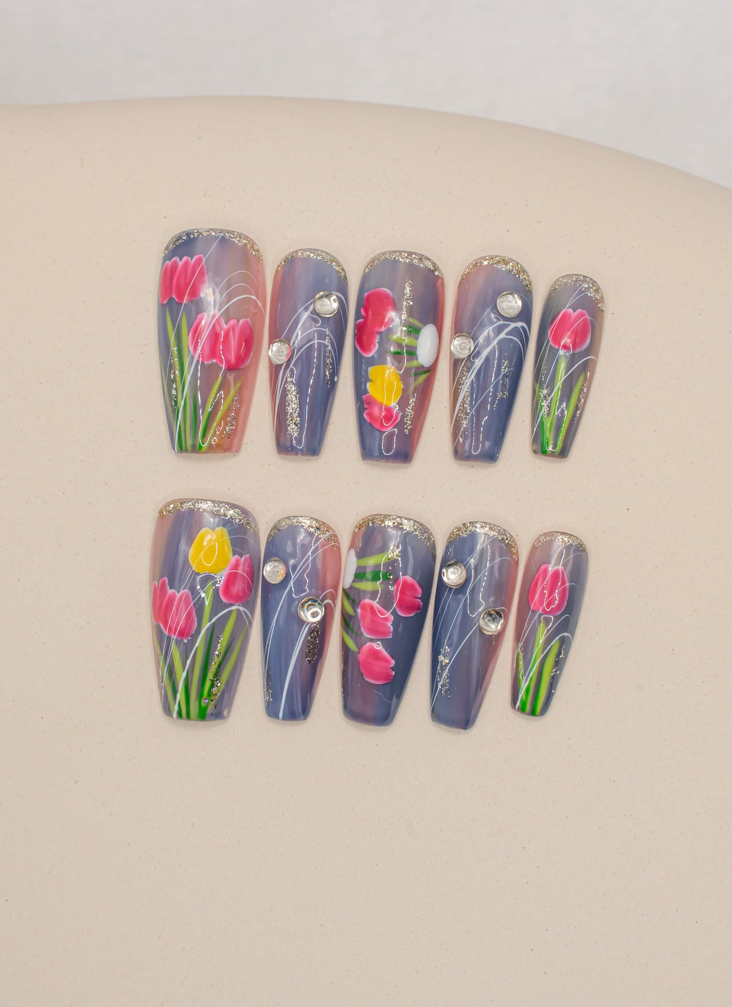 Fall Nails|Natural Nails|Flower Nails|Long Coffin Nails|Glitter Nails|Cute Nail|Nail Designs|False Nail|Elegant Nail|Trendy Nail|Classy Nail