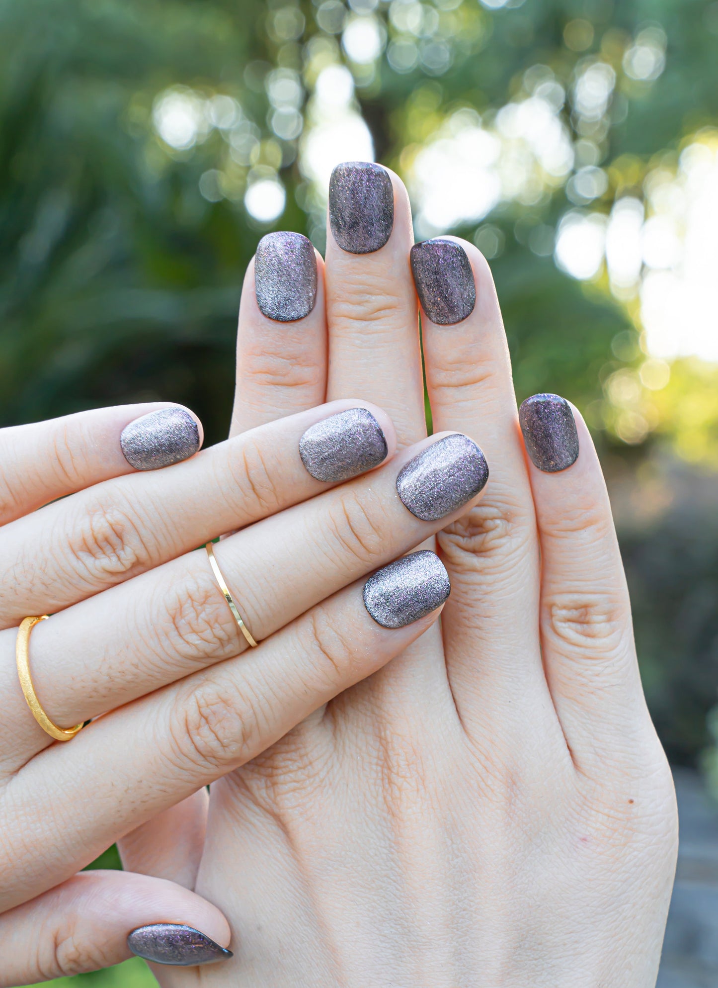 Natural Nails|Classy Nails|Fall Nails|Brown Cat Eye Nails|Metallic Nail|Glitter Nails|Galaxy Nails|Short Square Nails|Trendy Nails
