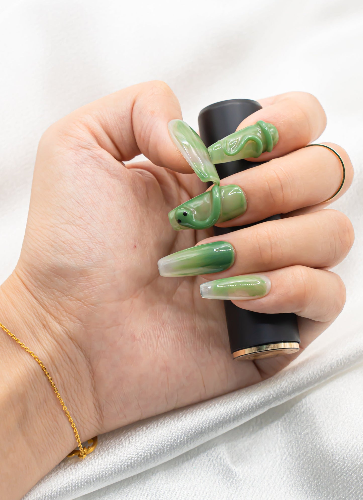 Summer Nails|Marble Green Nails|Snake Nails|Ombre Nails|Halloween Nails|Character Nail|Press on Nail|Press on Nails Halloween
