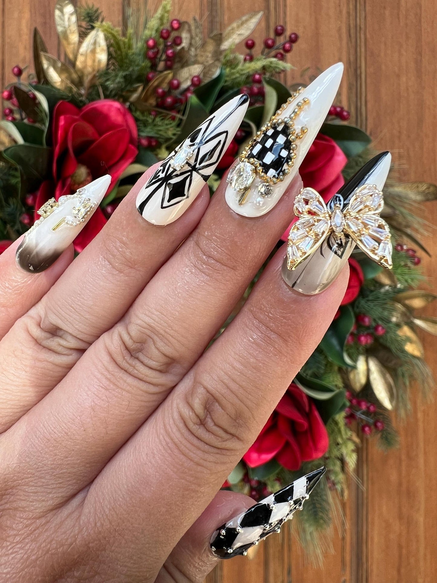 Butterfly Nails|Stiletto Nails|Cute Nails|Nail Designs|False Nails|Elegant Nails|Summer Nails|Free Style|Trendy Nails