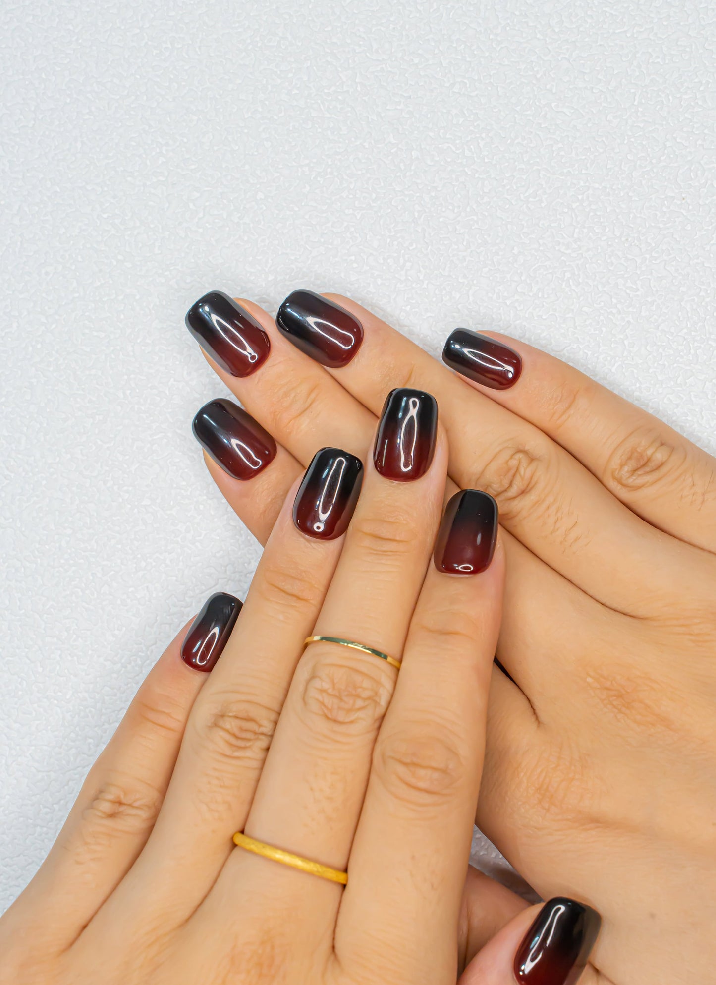 Dark Red Ombre Nails|Gel Nails|Cute Nails|Summer Nails|Nail Designs|False Nails|Elegant Nails|Trendy Nails|Square Nails|Halloween Nail
