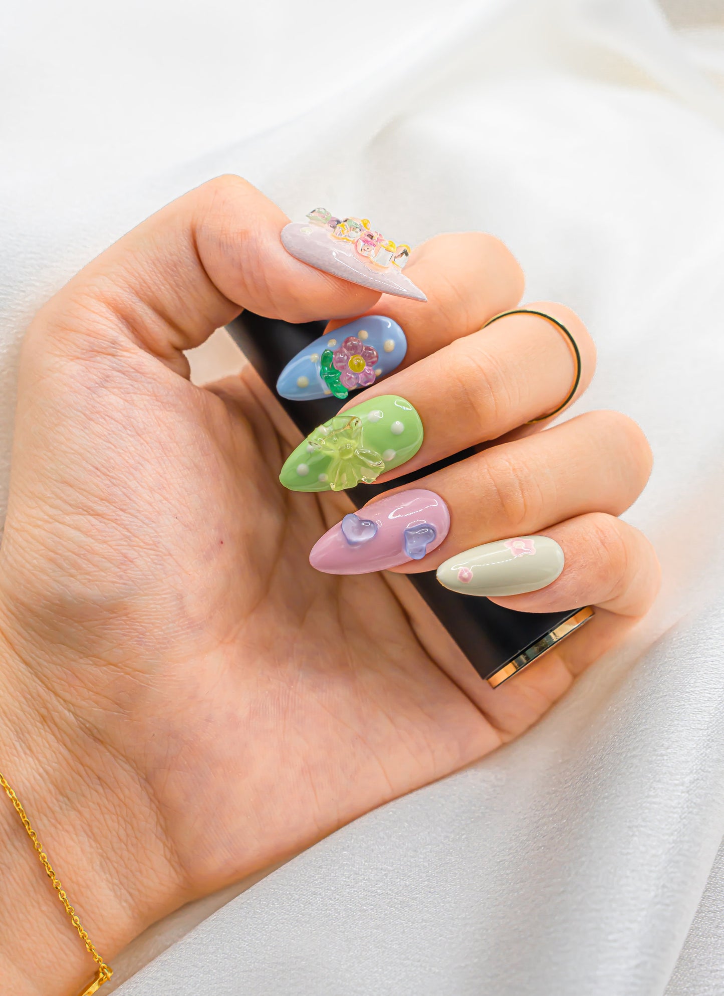 3D Colorful Nails|Beach Nails|Cute Nails|Nail Designs|False Nail|Elegant Nail|Summer Nail|Trendy Nail|Classy Nail|Character Nail|Korean Nail