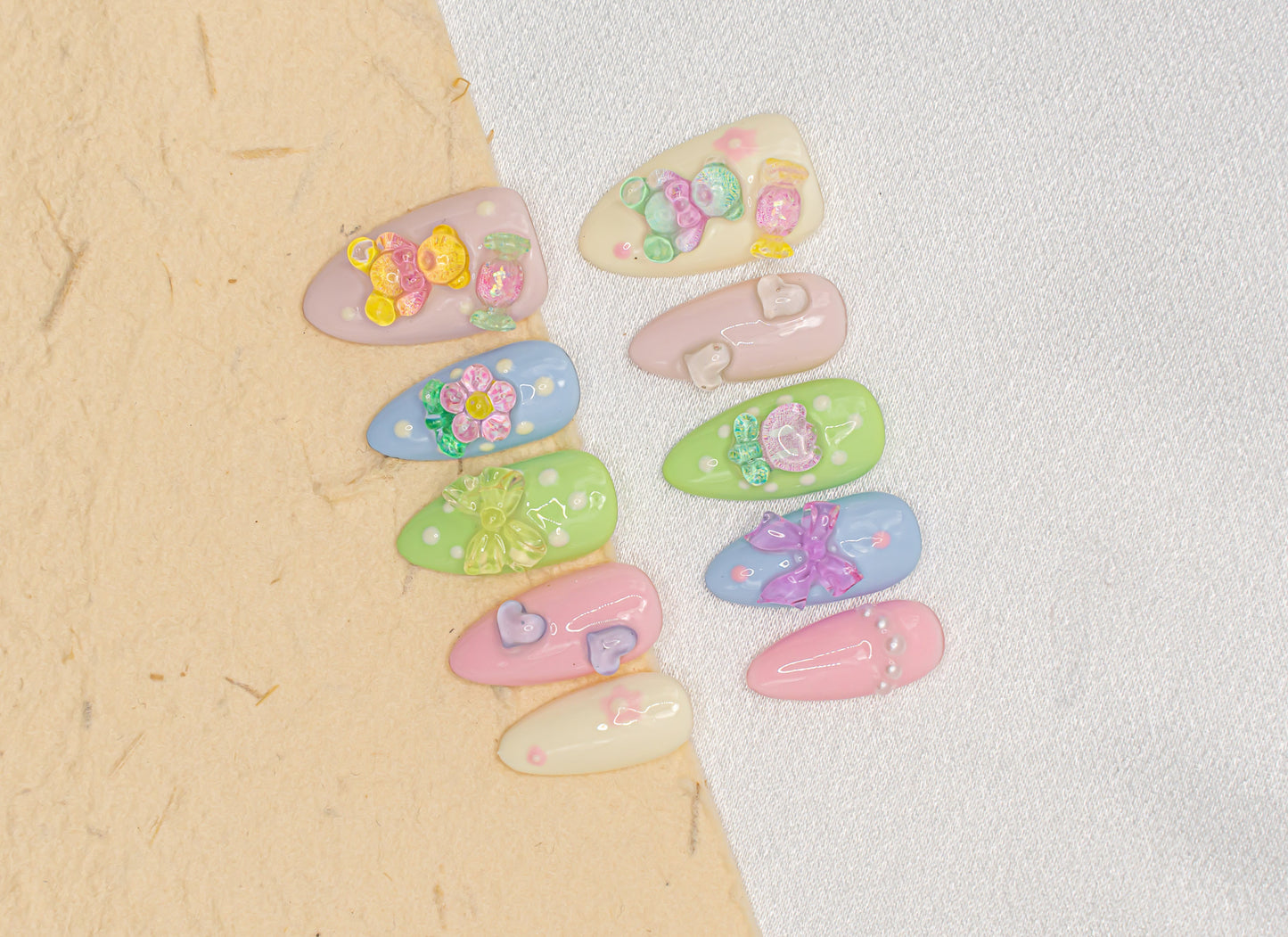 3D Colorful Nails|Beach Nails|Cute Nails|Nail Designs|False Nail|Elegant Nail|Summer Nail|Trendy Nail|Classy Nail|Character Nail|Korean Nail