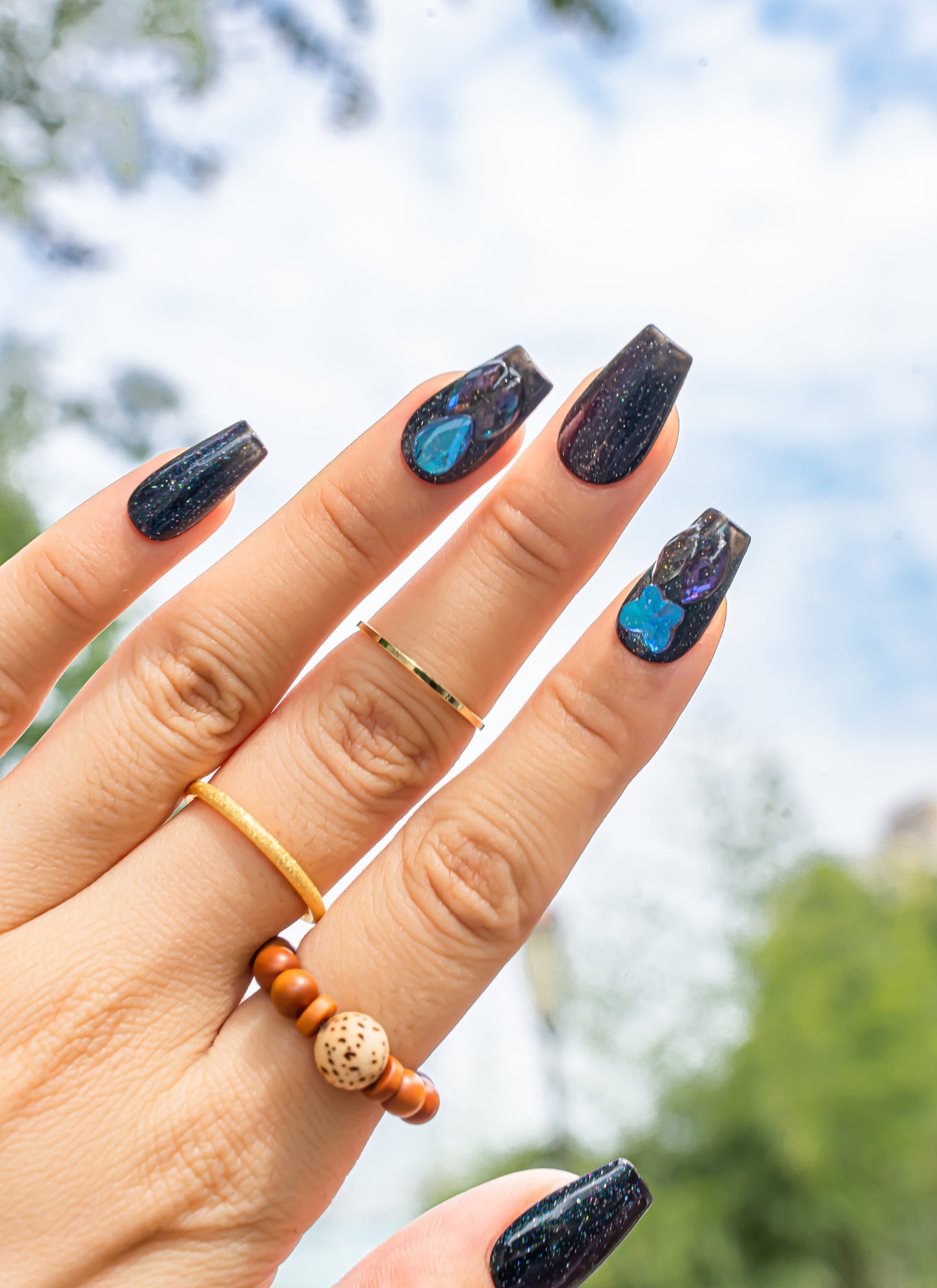 Fall Nails|Galaxy Nails|Glass Nails|Short Coffin Nails|Cute Nails|False Nails|Crystal Nails |Elegant Nails|Trendy Nails|Classy Nails