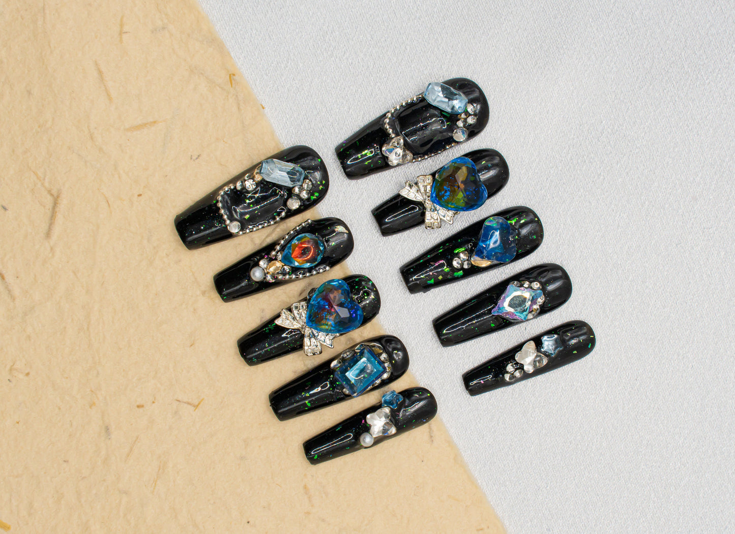 Fall Nails|Luxury Nails|Black Nails|Crystal Nails|Long Coffin Nails|Cute Nails|Nail Designs|Elegant Nails|Trendy Nails|Classy Nails