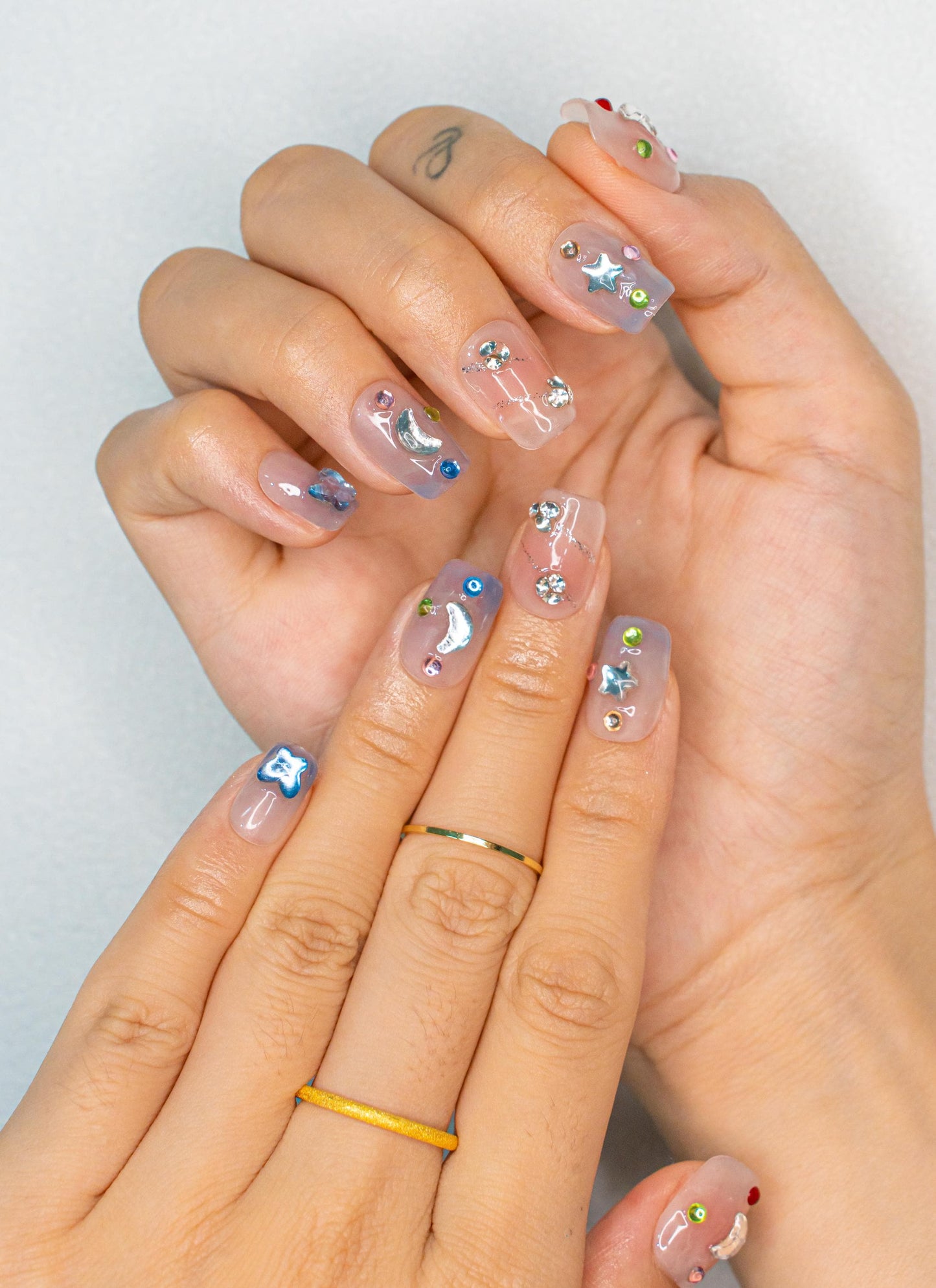 Crystal Nails|3D Nails|Ombre Nails|Blush Nails|Glass Nails|Short Square Nails|Nails|Press On Nails|Gel Nails|Fake Nails|False Nails