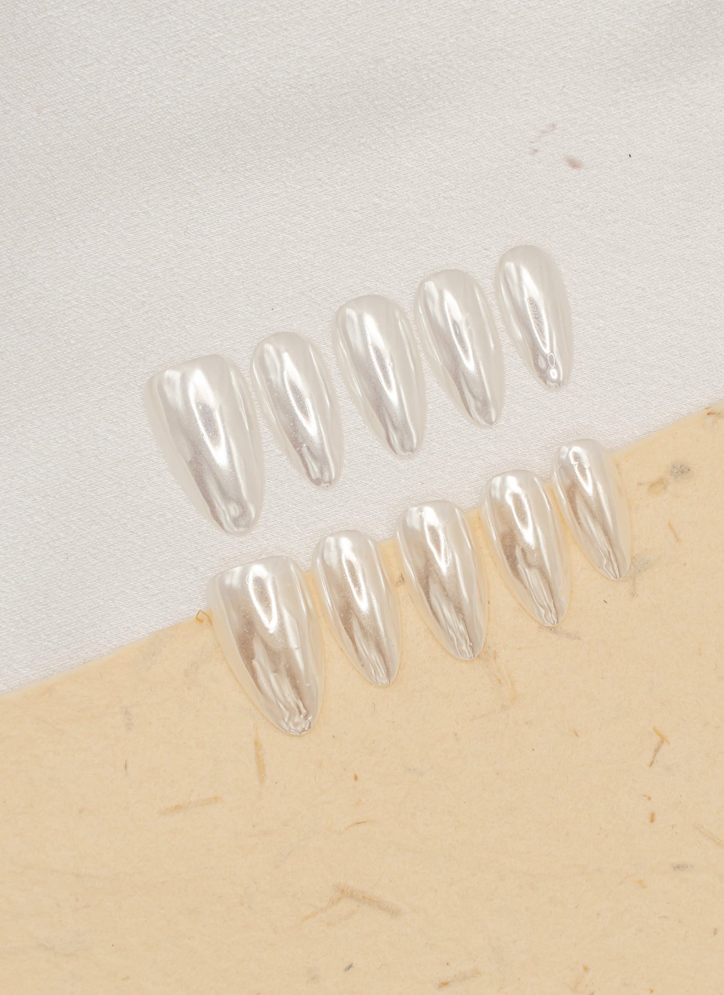 Pearl Almond Nails|Cute Nails|Nail Designs|Free Style|False Nail|Elegant Nail|Summer Nail|Wedding Nails|Trendy Nails|Classy Nails|Gel Nail