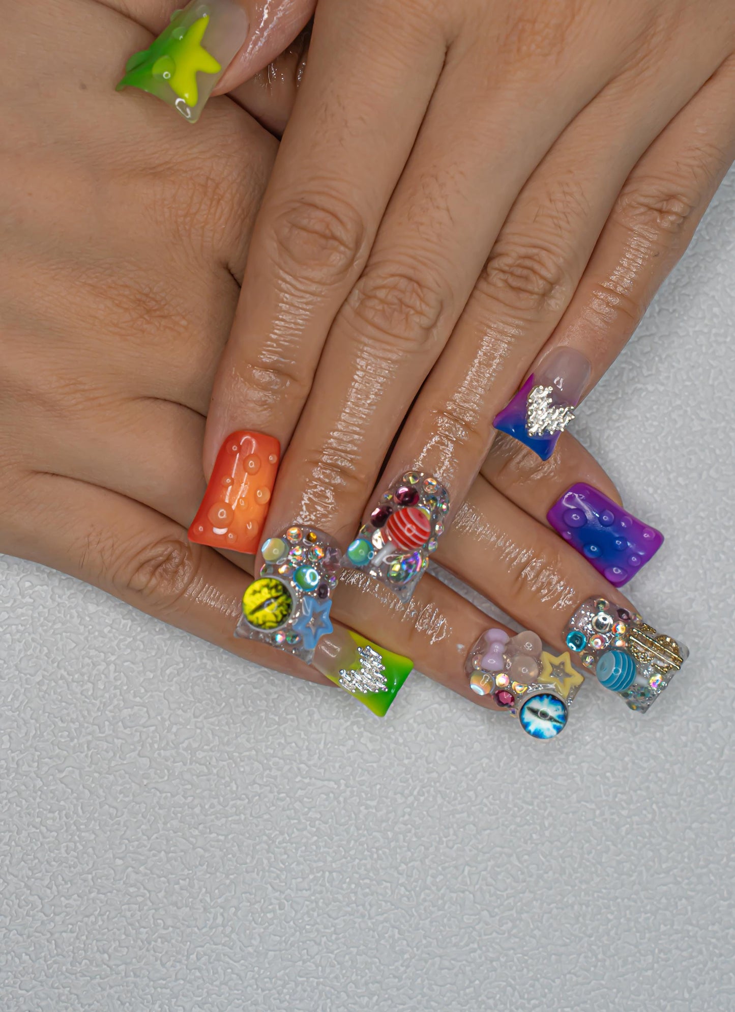Cute Nails|Colorful Nails|Kawaii Nails|3D Nails|Character Nails|Duck Press on Nails|Summer Nails|Press On Nails|Nail Designs|False Nails