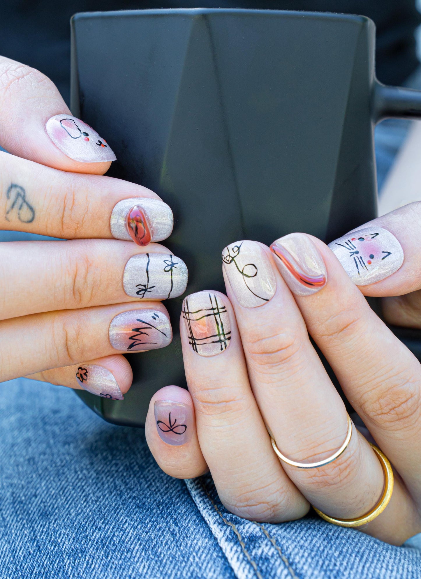 Cute Nails|Cat Nails|Emo Nails|Cat Eye Nails|Short Square Nails|Nails|Press On Nails|Gel Nails|Fake Nails|False Nails|Back to School