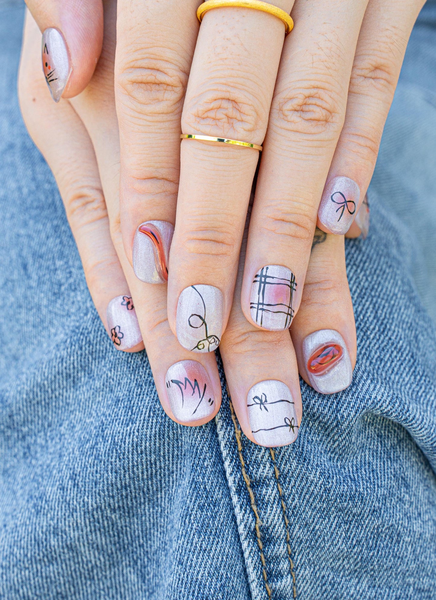 Cute Nails|Cat Nails|Emo Nails|Cat Eye Nails|Short Square Nails|Nails|Press On Nails|Gel Nails|Fake Nails|False Nails|Back to School
