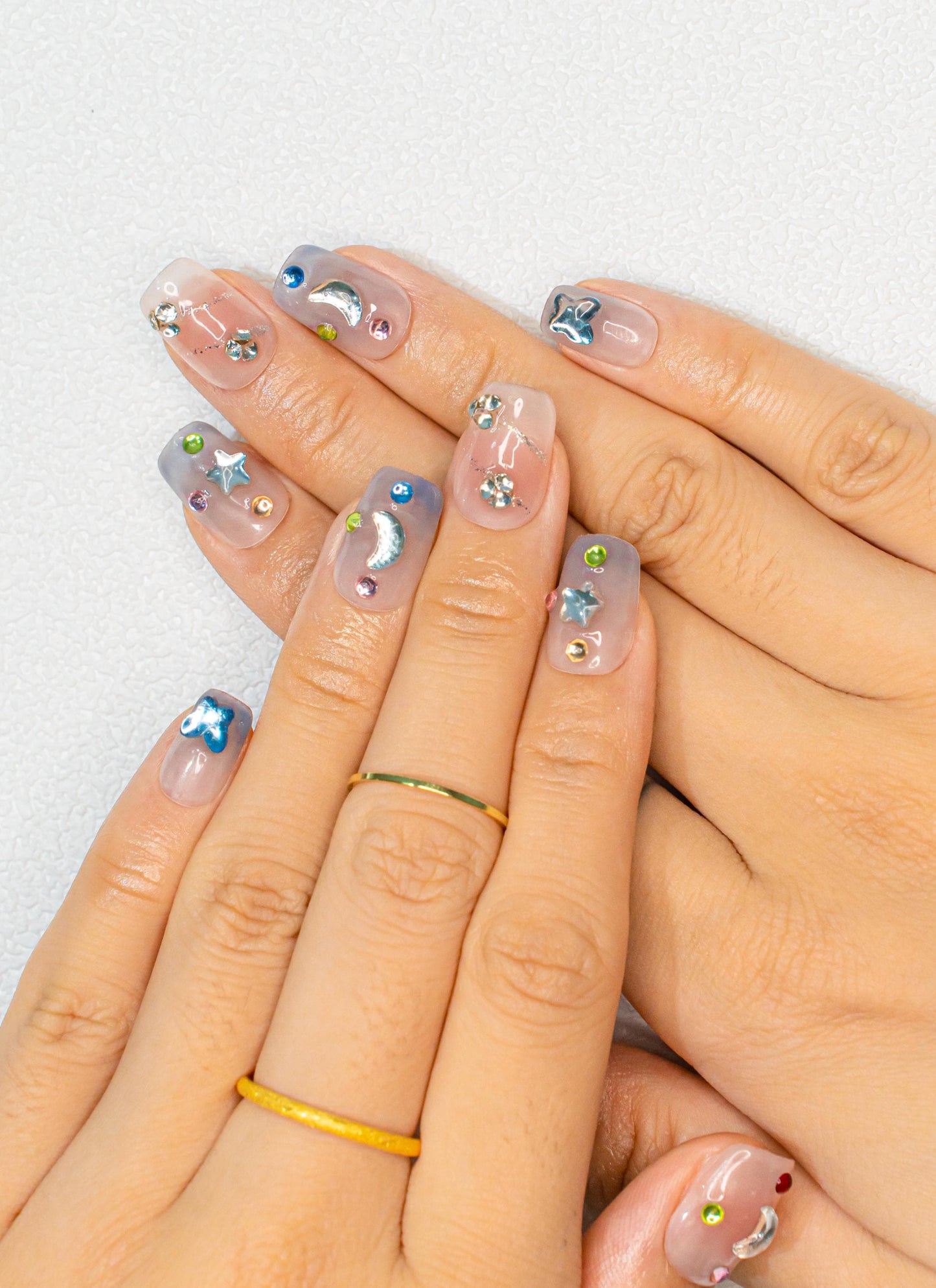 Crystal Nails|3D Nails|Ombre Nails|Blush Nails|Glass Nails|Short Square Nails|Nails|Press On Nails|Gel Nails|Fake Nails|False Nails