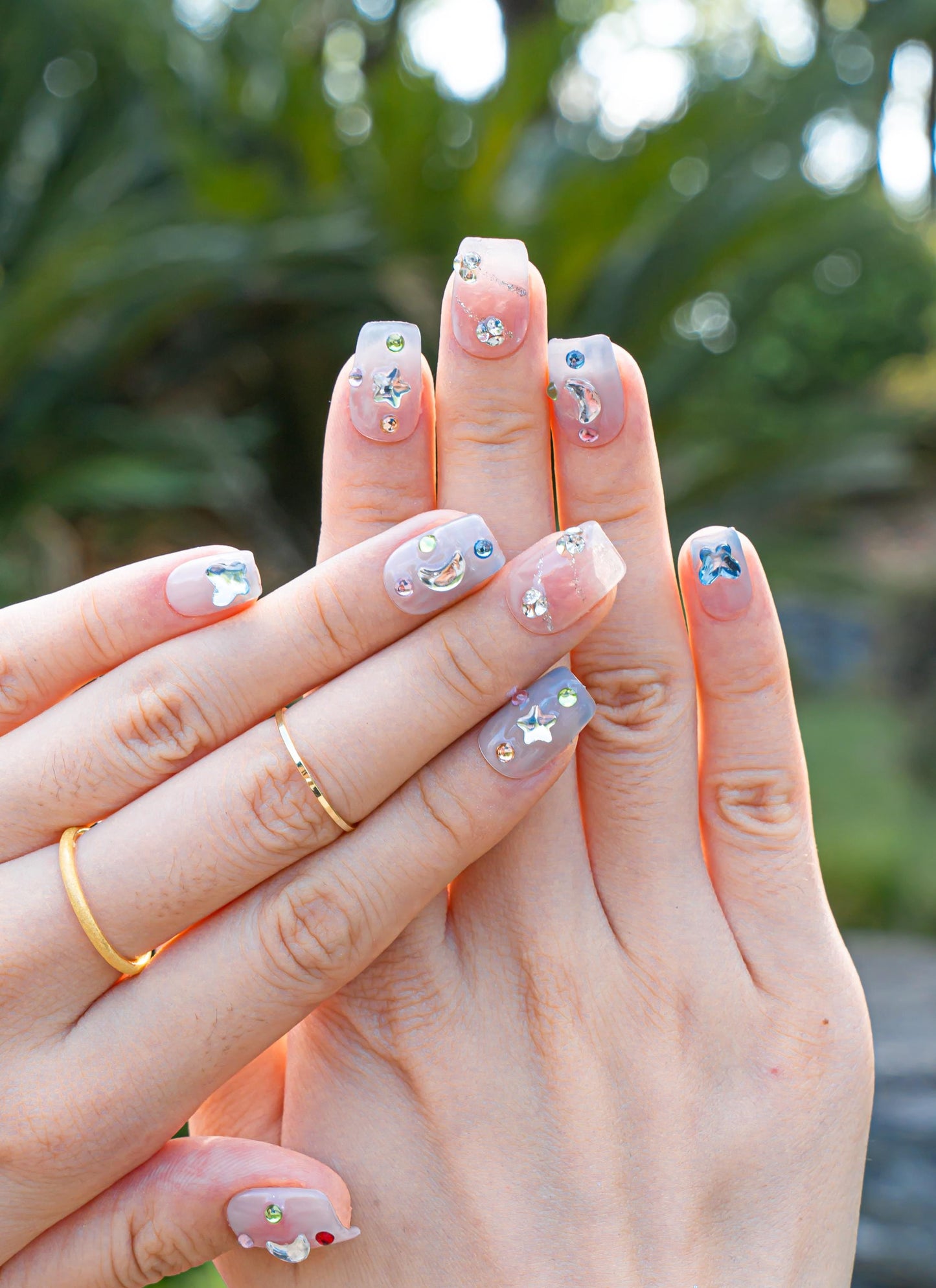 Crystal Nails|3D Nails|Ombre Nails|Blush Nails|Glass Nails|Short Square Nails|Nails|Press On Nails|Gel Nails|Fake Nails|False Nails