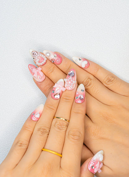 Pink Nails|Ombre Nails|Glitter nails|Cute Nails|Nail Designs|False Nails|Elegant Nails|Summer Nail|Trendy Nails|Classy Nails