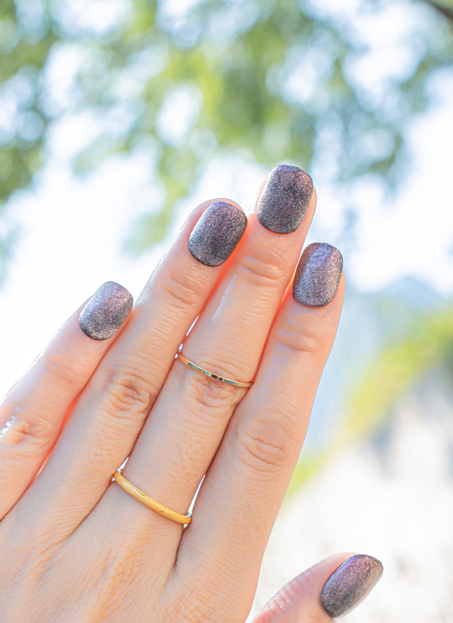 Natural Nails|Classy Nails|Fall Nails|Brown Cat Eye Nails|Metallic Nail|Glitter Nails|Galaxy Nails|Short Square Nails|Trendy Nails