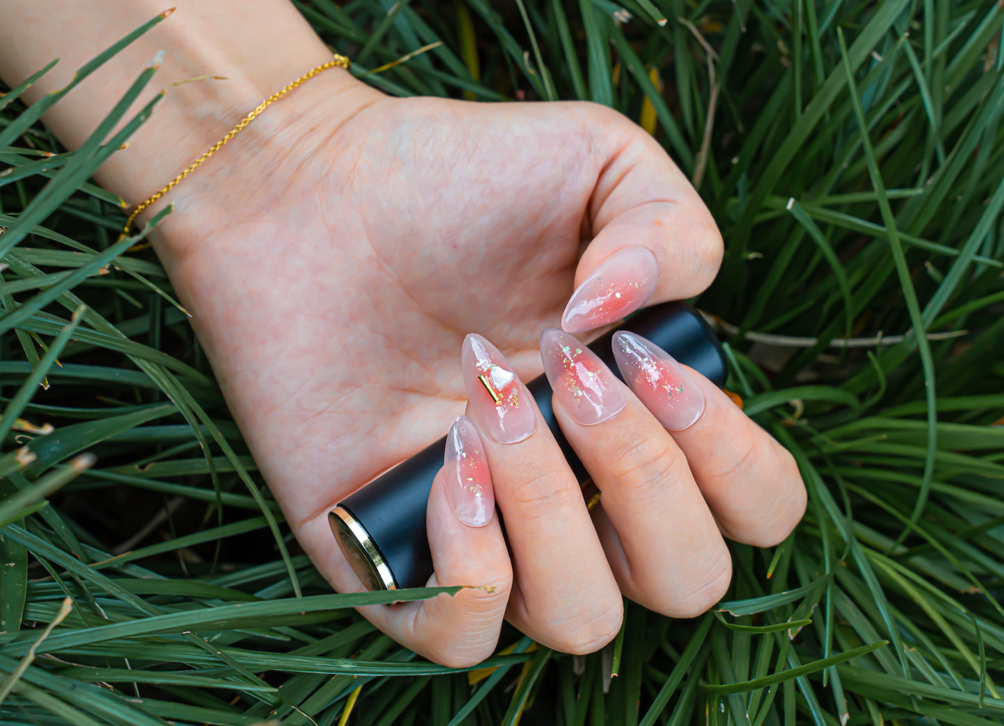 Natural Nails|Pink Candy Ombre Almond Nails|Cute Nails|Nail Designs|False Nails|Elegant Nails|Summer Nail|Ombre Nail|Trendy Nail|Classy Nail