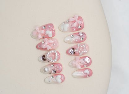 Pink Nails|Ombre Nails|Glitter nails|Cute Nails|Nail Designs|False Nails|Elegant Nails|Summer Nail|Trendy Nails|Classy Nails